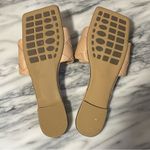 None Women’s Nude Square Toe Woven Sandals Size: 11 Photo 4