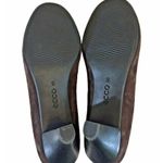 Ecco New Dehli Suede Coffee Brown Pumps Heels Flex Sole Size 40 US 9/9.5 Photo 10