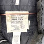 Eddie Bauer  Womens Lodge Goose Down Quilted Black Parka without hood size Large Photo 6