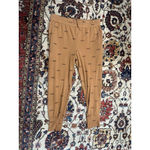 Kate Quinn Pull On Airplane Print Lounge Pant Size XL Orange Photo 6