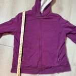 L.L.Bean  Womens Purple Sherpa Lined Full Zip Hoodie Jacket Size L Photo 6