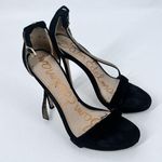 Sam Edelman  Eleanor Black Suede Sandal Heels Size 8 Photo 0