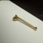 Golf Club Gold Tone Faux Pearl Brooch Pin Golfing Perfect For Golfer Photo 9