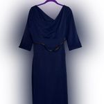 Black Halo  Midnight Blue Long Sleeve Dress Photo 1