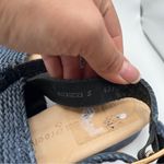 Paul Green  Helena Sandal blue size 5 US 6.5 blue navy Woven leather upper Photo 4