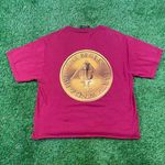 Fruit of the Loom Vintage "The Best of" Earth Wind Fire Best maroon cut off tee Photo 5