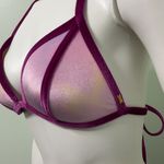 Victoria's Secret VICTORIA’S SECRET PINK & PURPLE OMBRÉ VELVET TOP M Photo 2