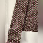 Charter Club  Knit Brown Purple Green Textured Blazer Jacket Medium Photo 3