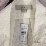 Loft Ann Taylor  White Embroidered Skirt Photo 1