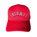 Cowgirl Upside Down Trucker Hat Red Photo 0