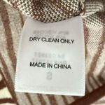 Et Clet Animal Print Knit Two-Tone Sweater Tie-Front Cardigan Bow Brown Sz Small Photo 8