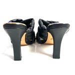 ZARA Black Padded Woven Braided Faux Leather High Heels Size EU 37 US 6.5 Photo 4