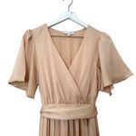 Baltic Born Natural Sicily Satin Maxi Dress Size Medium Photo 4