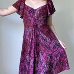 Belle Sky Pink And Black Edgy Dress Photo 2