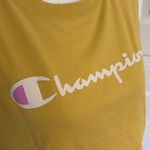 Champion  Women’s Crop Top Athletic Shirt Size Large Canary Yellow Photo 1