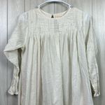 Mate the Label Laude The Label Womens Dress Small Victorian Cotton Gauze Smocked Ivory Smock Photo 1