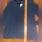 BloomChic Deep Teal Blouse long sleeve top shirt NWT size 10 medium Blue Photo 4