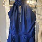 Guess Elegant Blue Halter Jumpsuit Photo 1