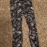 Lululemon Align Pant II 25" Floral Illusion Ice Grey Multi Size 6 GUC W5BY Photo 0