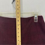 Forever 21  High Waist Plaid Shorts Zipper Small Red Photo 4