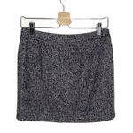 GAP Outlet Grey Flannel Boucle Wool Blend Lined Mini Skirt Dark Academia Gray Size 0 Photo 3