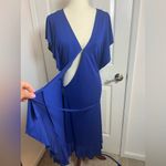 Banana Republic  Flounce Wrap
Dress,‎ Royal Blue  SIZE M Photo 5