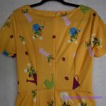 Unique Vintage  Gwynnie Bee Garden‎ Party Yellow Dress, M Photo 10