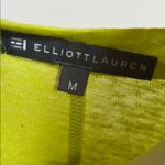 Elliott Lauren linen lime Green Blouse with notches at bottom hem Size M Photo 1