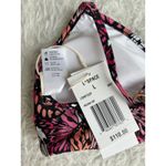 l*space L* Pink and Black Butterfly Printed Helena Bikini Top Size Large Photo 5