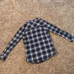 OP  blue flannel button down top Photo 9