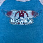 Aerosmith Blue Graphic T-shirt Photo 2