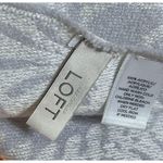 Loft  Scarf Grey Lavender Cream Floral Fringe Rectangle 70" X 21 Photo 2