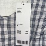 Urban Outfitters  | LENA Navy/White Gingham Baby Doll Dress | Size Medium Photo 4