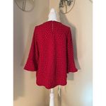 Tommy Hilfiger  Red 3/4 Bell Sleeve Blouse XS Photo 4