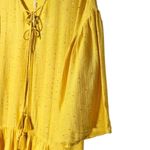 NWT PQ SWIM Haven Angelica Sequined Mini Dress Coverup in Mustard Yellow Photo 5