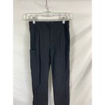 Athleta  wander slim ankle pants hiking travel black pants size 0 Photo 4