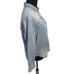 Madewell  Denim Womens Button Blouse Top Small S Photo 2