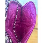 Vera Bradley Frill  Purple Black Floral Vinyl Coated Messenger School Bag Photo 7