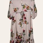 Fig Floral Button Front Dress Beige Women’s Large Ruffle Hem Cottagecore Size undefined Photo 0