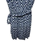 Market & Spruce 3/4 Sleeve Cross Over Blue Romper Women's Size Medium Stretch Photo 9