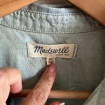 Madewell NWOT  Light Blue Chambray Sleeveless Denim Shirt Dress Cowgirl Womens XS Photo 5