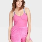 NWT Colsie Barbie Pink Colsie Spaghettie Strap Bodysuit Leotard Onesie Lingerie Size XL Photo 13