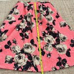 Topshop Pink Floral Brocade Quilted Fabric Exposed Zipper Skirt Pockets Sz 6 Photo 11