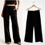 Abercrombie & Fitch  Sloan Black High-Rise Wide Leg Pants 24 / 00 Photo 1