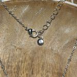 LC Lauren Conrad  Triple Circle Silver Tone Necklace Photo 8