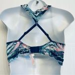 PINK - Victoria's Secret Victoria's Secret PINK‎ Date Push-up Longline Bra Size Small Tropical Multicolor Photo 3