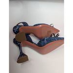 Amina Muaddi  Rosie 95mm slingback denim heels size 38 Photo 6