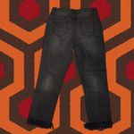 MINKPINK NWOT MP|D Black Cropped Distressed Denim Photo 4