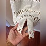 Alberto Makali Albert Makali Cream Off The Shoulder Sheer Lace Dress Size 6 Photo 5