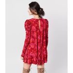 Free People  Hello Lover Floral Puffed Sleeve Tunic or Mini Dress NEW XS Photo 2